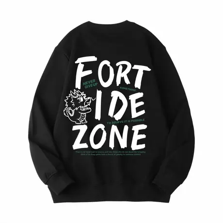 Ohlyah本命龙年图案字母圆领大码卫衣男秋冬季潮牌青少年情侣外套商品大图