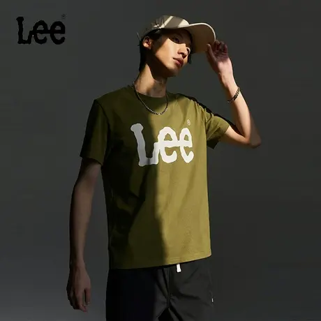Lee商场同款24早春新品标准版圆领大Logo男短袖T恤LMT0075173RX图片