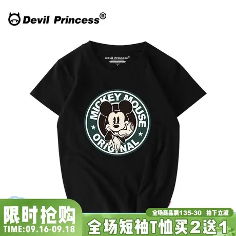 ulzznag原宿风潮牌卡通t恤女短袖宽松韩版BF学生韩国个性情侣半袖图片