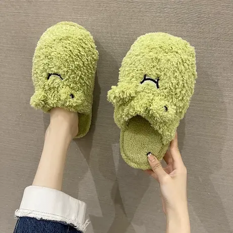 棉拖鞋女士秋冬季室内家居防滑厚底外穿情侣居家用可爱棉拖鞋男款商品大图