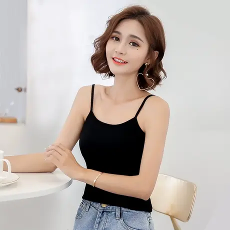 吊带背心女士白色打底衫小背心吊带衫棉质修身性感内搭背心女学生商品大图