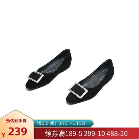 红蜻蜓休闲女鞋2024年春季新款舒适软底浅口平底妈妈鞋通勤单鞋女图片