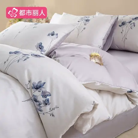 高级天丝四件套莱赛尔冰丝床单夏季被套轻奢水洗真丝滑床上用品商品大图
