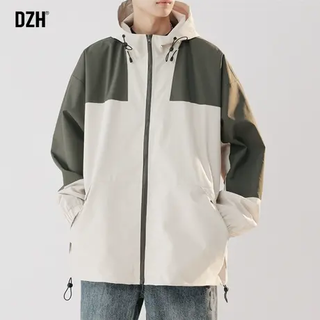 男士美式冲锋衣外套男秋季2023年新款潮牌山系户外情侣登山服夹克商品大图