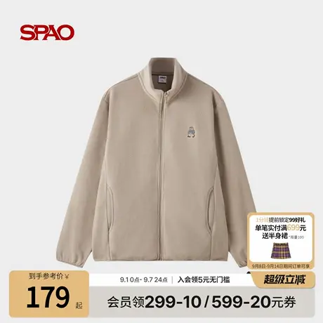 【WOODIE系列】SPAO韩国同款25年秋季新品时尚休闲摇粒绒外套商品大图