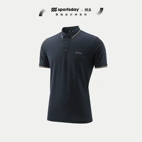 【含桑蚕丝】海澜之家sportsday荣耀马术短袖Polo23夏新运动T恤男图片