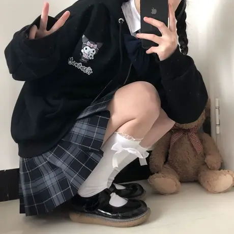 2024新款复古oversize连帽加绒卫衣外套女春秋款秋冬长袖加厚美式商品大图