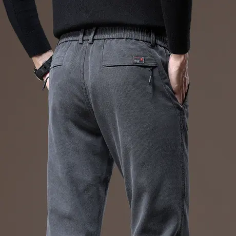 男士男装春秋款修身直筒休闲裤子秋冬季商务正装西装西裤2024新款商品大图