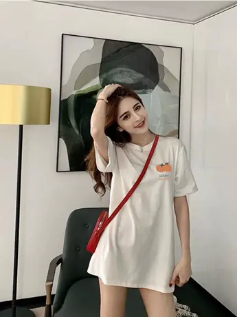 美式复古短袖t恤女夏季宽松设计感小众ins国潮牌oversize半袖上衣图片