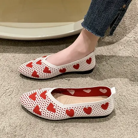 老北京布鞋女春夏软底防滑透气豆豆鞋瓢鞋浅口百搭休闲单鞋一脚蹬商品大图