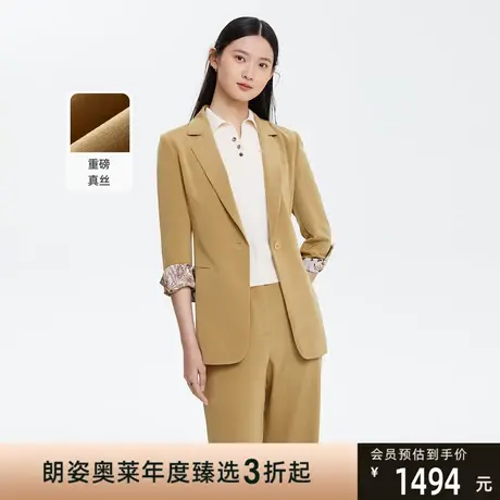 俪雅/LANCY商场同款新款收腰西装外套女士通勤西服专柜正品商品大图