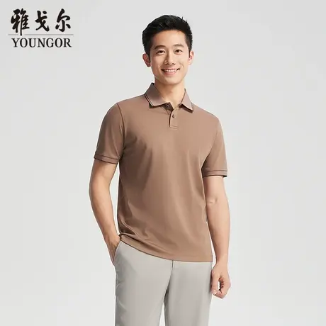 【商场同款】雅戈尔男士短袖POLO夏季新款官方商务休闲短袖T恤男图片