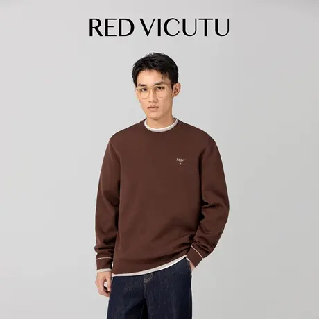 VICUTU威可多男长袖针织衫舒暖亲肤绵羊毛简约时尚休闲百搭打底衫图片