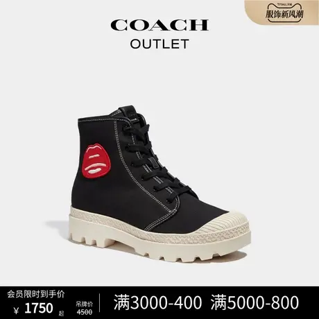 COACH/蔻驰奥莱女士TOM WESSELMANN TROOPER中筒靴商品大图