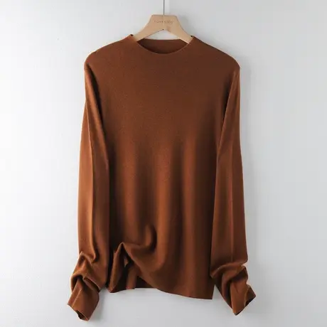 半高领打底衫女内搭秋冬2023新款修身显瘦针织衫细羊毛保暖上衣图片