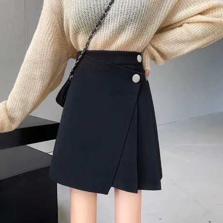 美式复古纯欲风半身裙女夏季高腰性感辣妹包臀显瘦A字短裙裙子图片