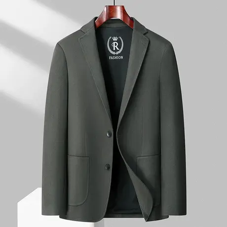 新款春秋季休闲西装外套男士修身商务职业正装高端单件西服上衣男商品大图