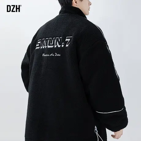 男士羊羔绒外套男冬季加厚保暖棉服男款潮牌休闲棉衣2024新款上衣商品大图