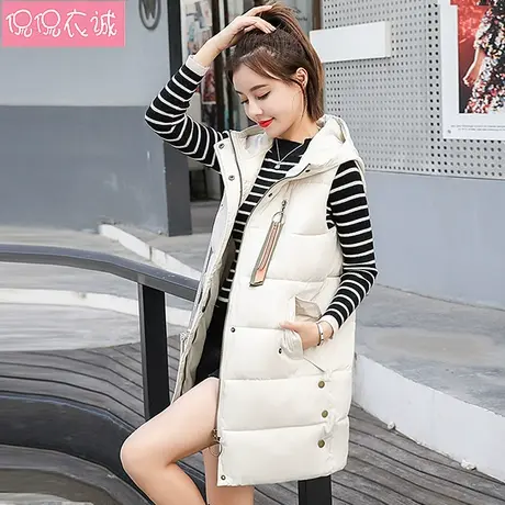 2023棉马甲女秋冬新款大码面包服连帽学生羽绒棉马夹韩版ins外套图片