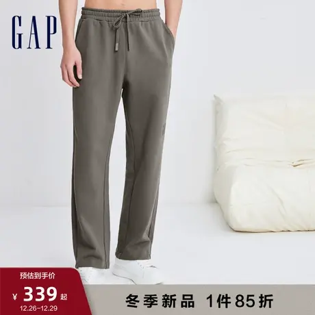 【断码优惠】Gap男装春秋LOGO宽松直筒长裤卫裤高级休闲裤841314图片