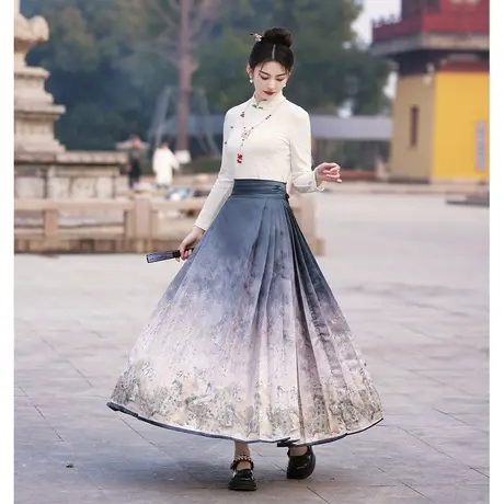 订婚礼服马面裙婚服日常可穿敬酒服2024新款新娘小个子新中式便装图片