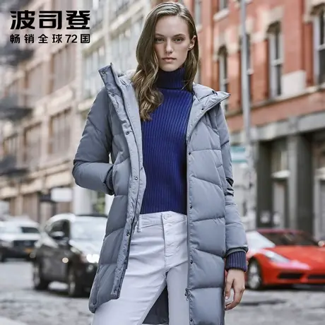 【买3免1】波司登女冬季羽绒服连帽中长款厚款保暖厚外套官网正品商品大图