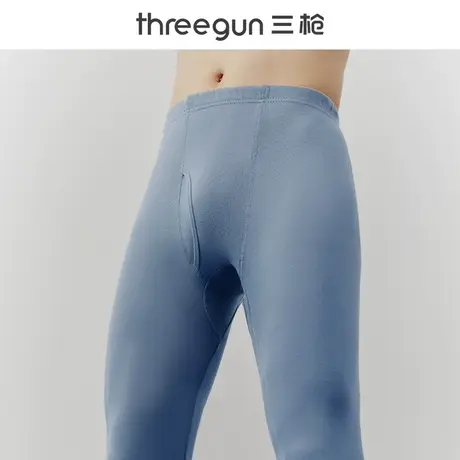 三枪纯棉男士保暖裤100%全棉修身无痕薄款女士秋裤冬季大码打底裤图片