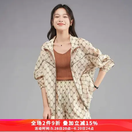 娅丽达休闲露营夏季薄款宽松外套女2025新款设计感小个子遮阳衫商品大图