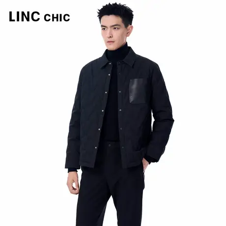 LINCCHIC金羽杰2025年秋季新款衬衫式轻薄羽绒外套男1518商品大图