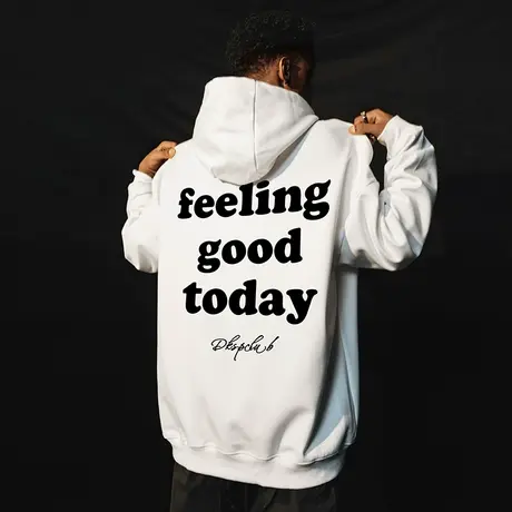 美式保暖加厚加绒连帽卫衣潮牌男潮宽松春季国潮加肥加大外套男款商品大图