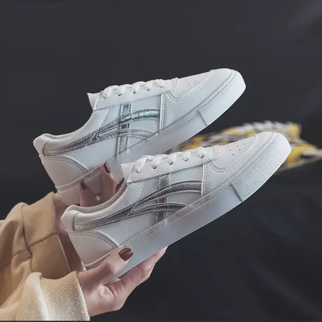 小白鞋女鞋2020春季新款韩版百搭学生原宿ulzzang秋季帆布鞋板鞋商品大图