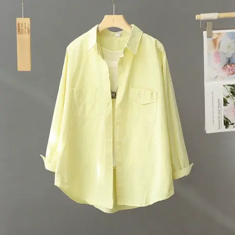 2024早春装上衣女新款内搭长袖衬衣设计感小众法式气质衬衫外套女商品大图