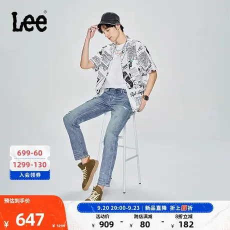 Lee商场同款101+23新品726复古蓝色男牛仔裤LMB1007266VG-941图片