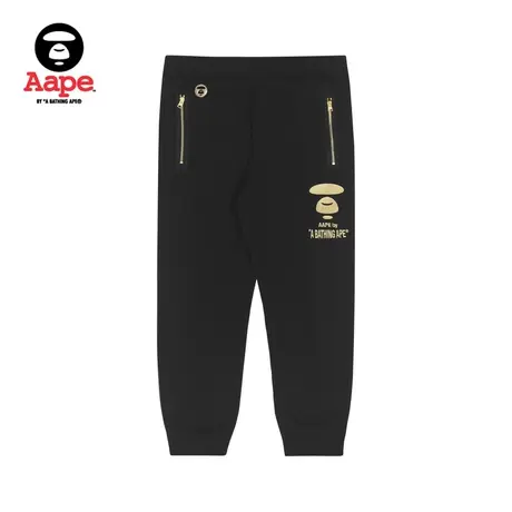 Aape旗舰店男装秋冬迷彩口袋拼接字母刺绣束脚卫裤6557XXH图片