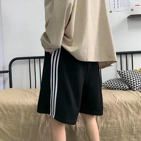 大码阔腿短裤女夏季薄款宽松小个子高腰显瘦休闲运动五分裤潮ins图片