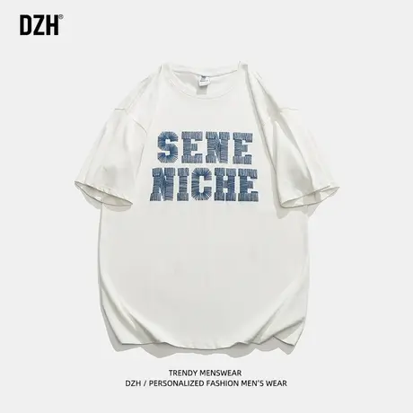 男士270克重磅t恤男短袖夏季薄衣服男生潮牌纯棉情侣体恤半袖打底商品大图