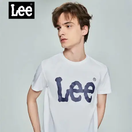 Lee商场同款23春夏新品标准版型Logo印花多色男短袖T恤LMT0045193图片