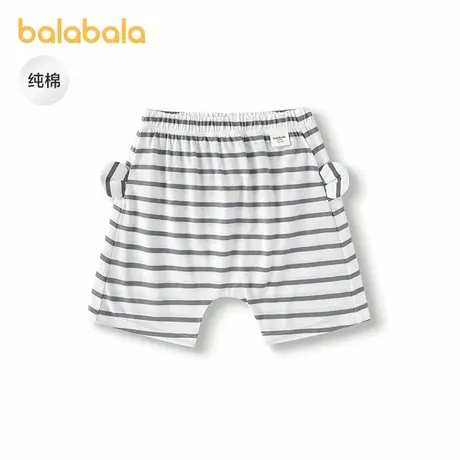 巴拉巴拉2025新款夏季男宝宝短裤纯棉a类女童条纹小童宽松裤子3岁商品大图