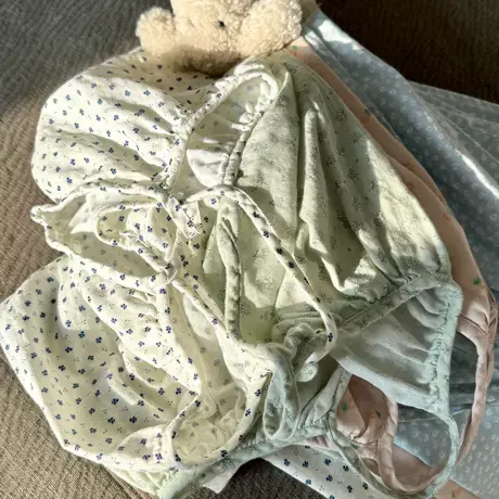 新品！！A类纯棉双层纱布睡裙女夏季薄款可外穿家居服吊带裙图片