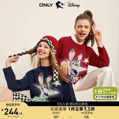 ONLY奥莱2023夏季新款季迪士尼DISNEY联名圆领针织衫女图片