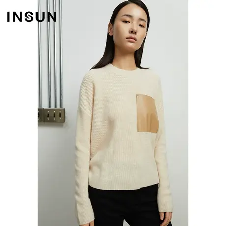 INSUN恩裳奥莱秋季高品质羊绒毛针织衫图片