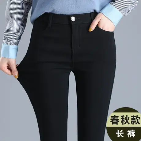 八分小个子打底裤夏季薄款女外穿高腰紧身显瘦小脚铅笔魔术小黑裤图片