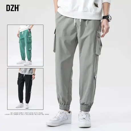 男士机能工装裤男春夏潮牌九分裤子宽松休闲裤男裤2023新款束脚裤商品大图
