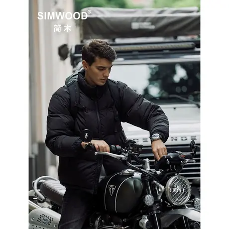 Simwood简木男装【宽松版型】冬季新款90%白鸭绒三防羽绒服外套男图片