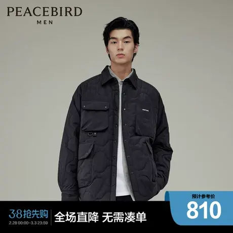 【商场同款】太平鸟男装工装棉衣23冬季新款男外套棉衣 B2ABD4C17图片