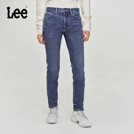 Lee中蓝色705中腰锥形暖岩恒温男保暖牛仔裤潮LMB1007055FF-3930图片