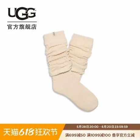 UGG秋季新款女士时尚舒适纯色休闲长筒堆堆袜高筒袜 1161650商品大图