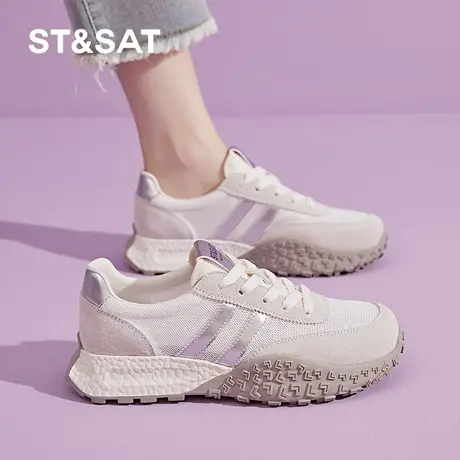星期六阿甘鞋女2025夏季新款女鞋女款爆款夏款透气运动老爹德训鞋图片