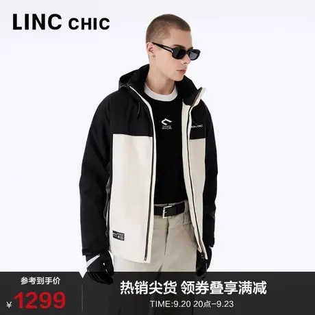 LINC金羽杰轻薄羽绒服男短款23年秋冬新款机能感冲锋衣N23801091商品大图