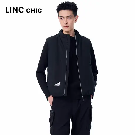 LINCCHIC金羽杰2025年秋季新款简约商务感羽绒马甲男5520商品大图